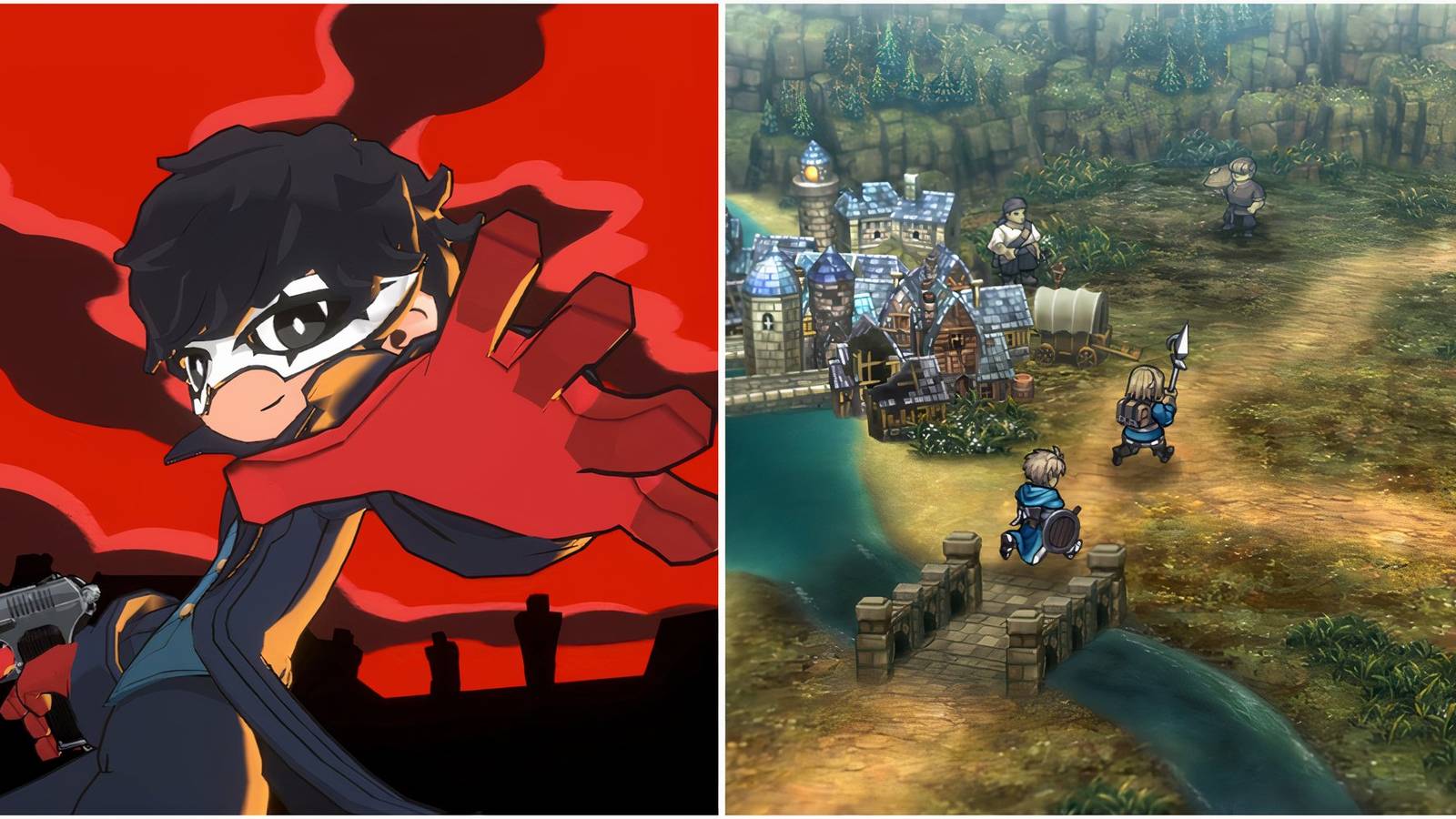 Joker in Persona 5 Tactica and Exploring the map in Unicorn Overlord