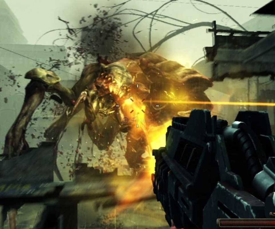 Joseph shooting at a Widowmaker Chimera.