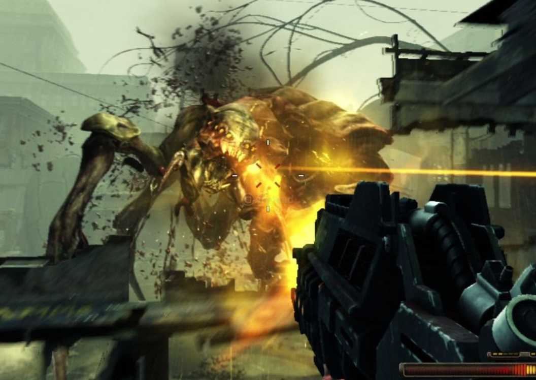 Joseph menembak Chimera di Resistance 3