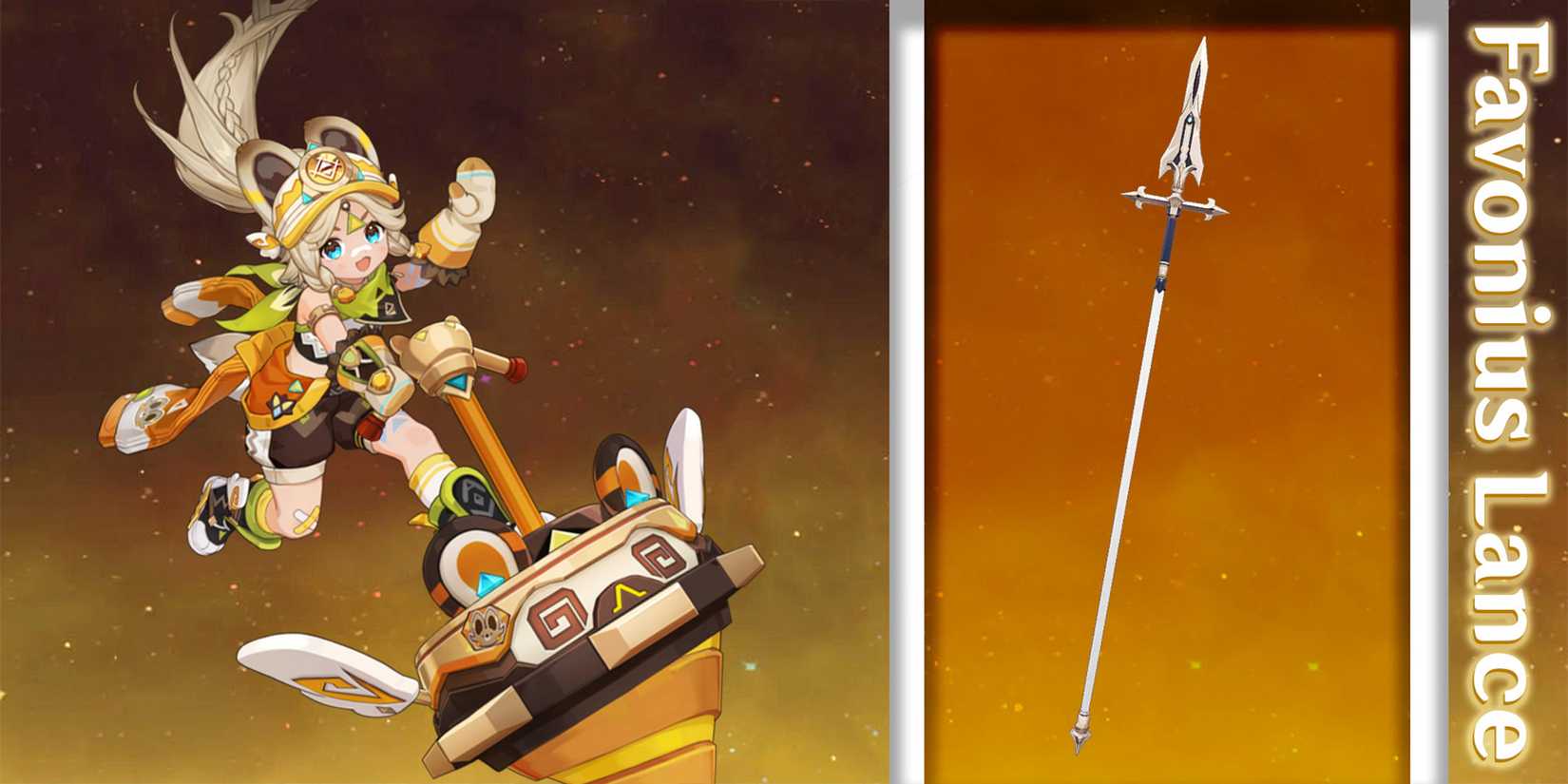 kachina using favonius lance in genshin impact