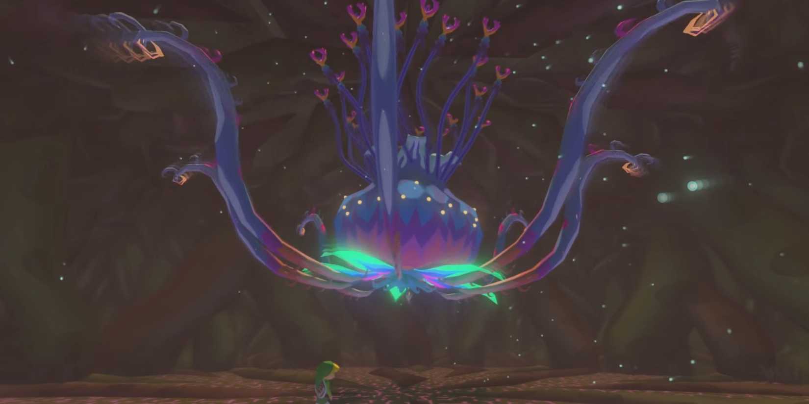 Kalle Demos begins his attack on Link in the Forbidden Woods.