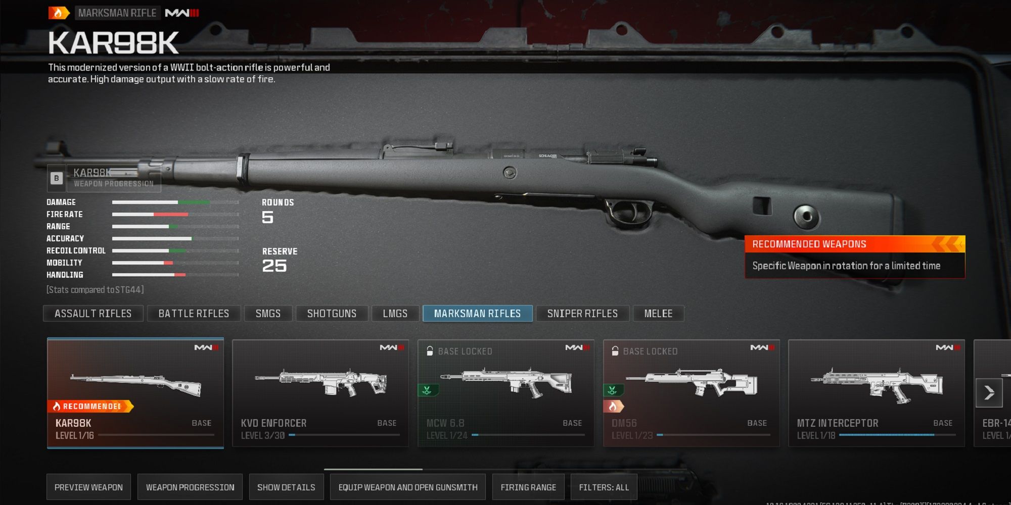 COD MW3: Best Marksman Rifles