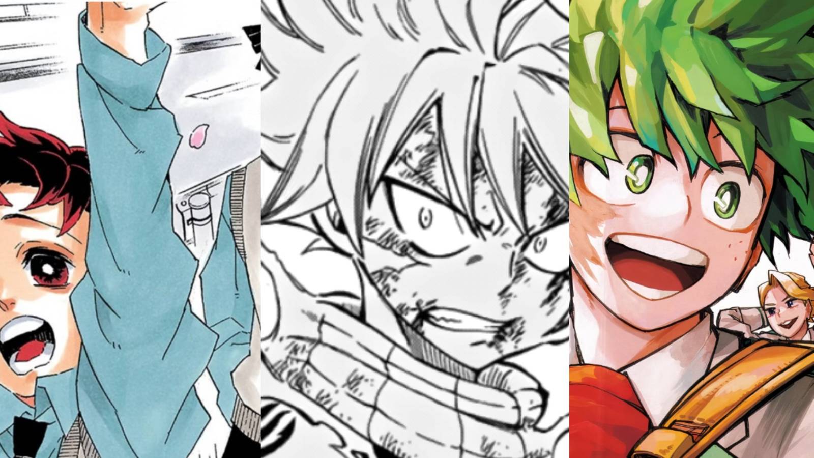 Kimetsu No Yaiba Ending, Fairy Tail Ending, My Hero Academia Ending