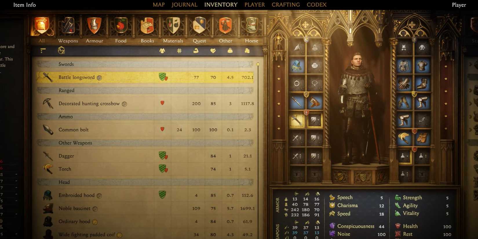 Kingdom Come Deliverance 2 Inventory