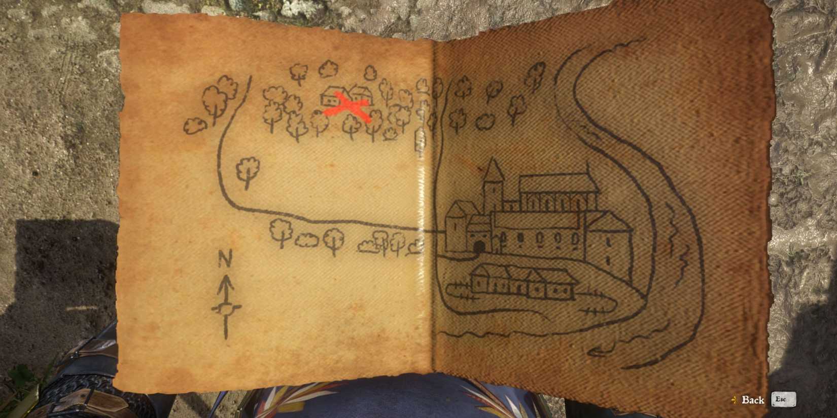 Kingdom Come Deliverance Treasure Map I