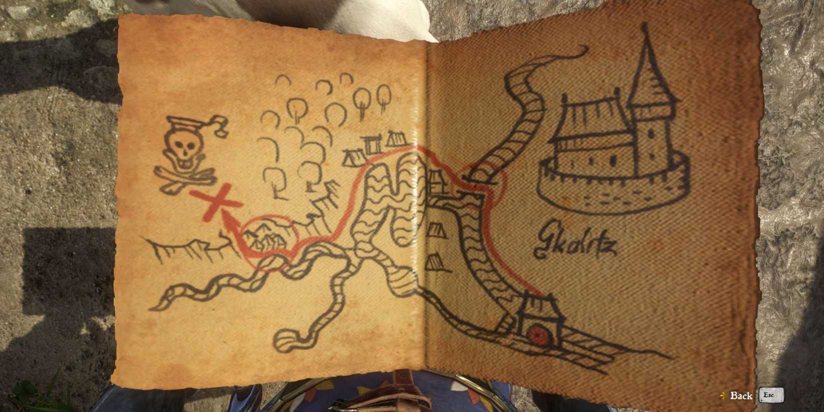 Kingdom Come Deliverance Treasure Map XXV