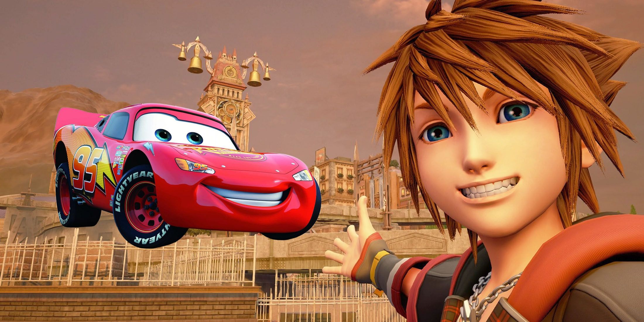 Kingdom Hearts 3 Sora Lightning McQueen