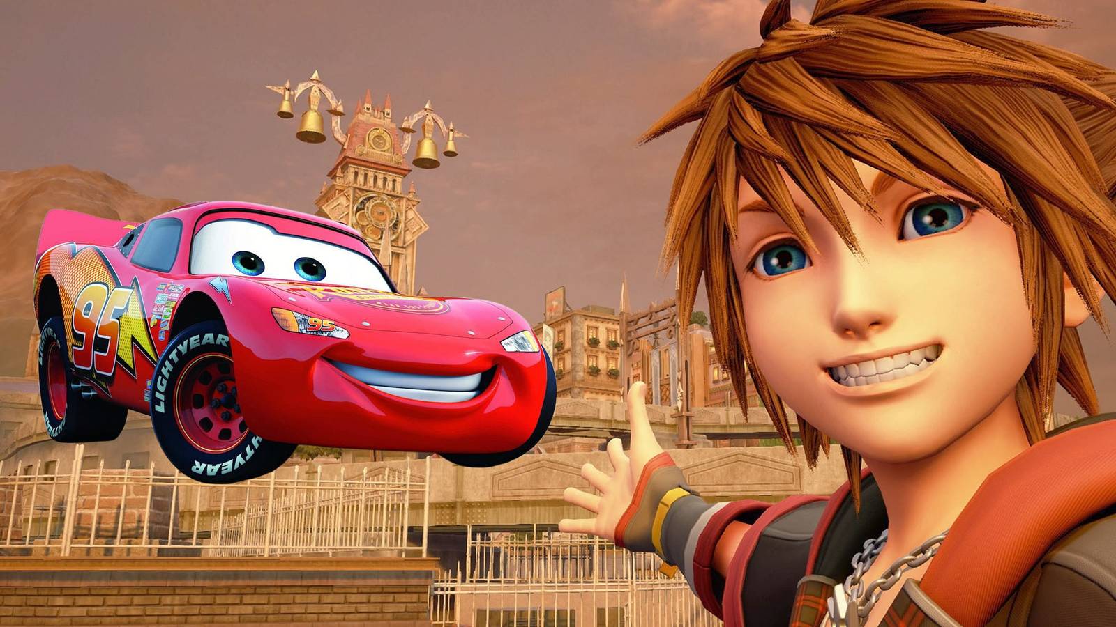 Kingdom Hearts 3 Sora Lightning McQueen
