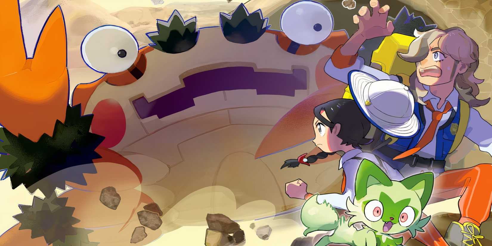 Klawf, The Stony Cliff Titan, Attacks The Protagonist's Group In Pokemon Scarlet And Violet