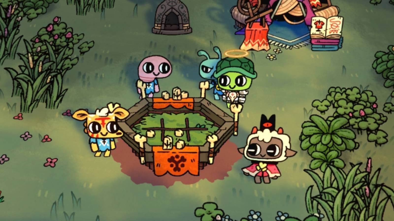 knucklebones table cult of the lamb hq