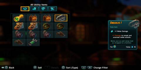 Knuckles 1 utility item in SteamWorld Heist 2