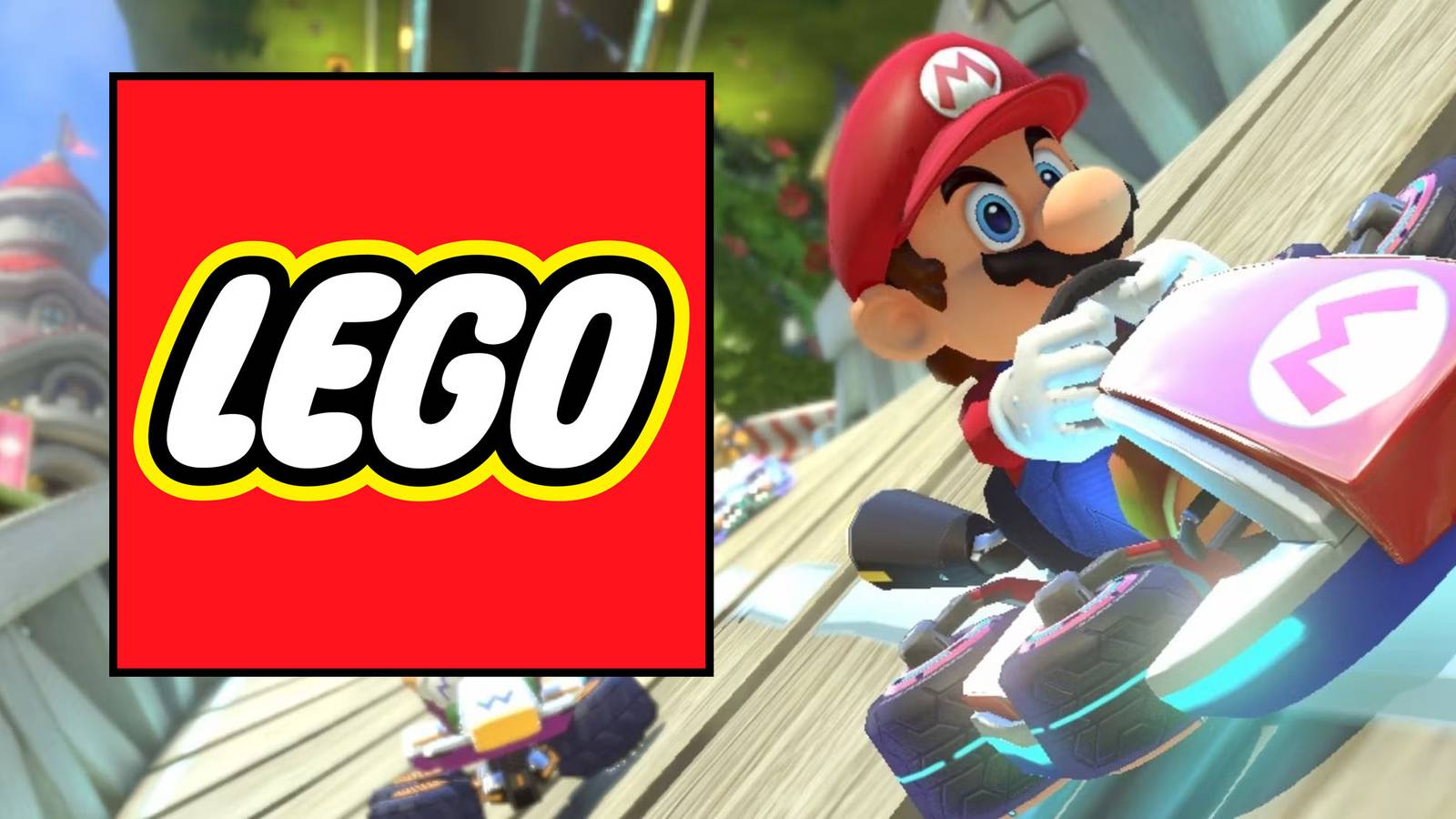 LEGO Mario Kart Sets Mario Logo