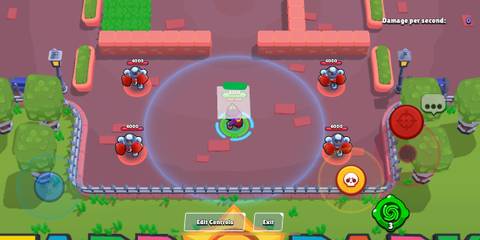 Lily aiming her attack in Brawl Stars