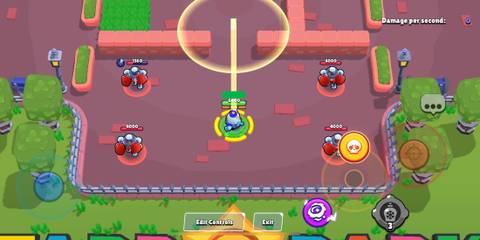 Lou aiming his super in Brawl Stars