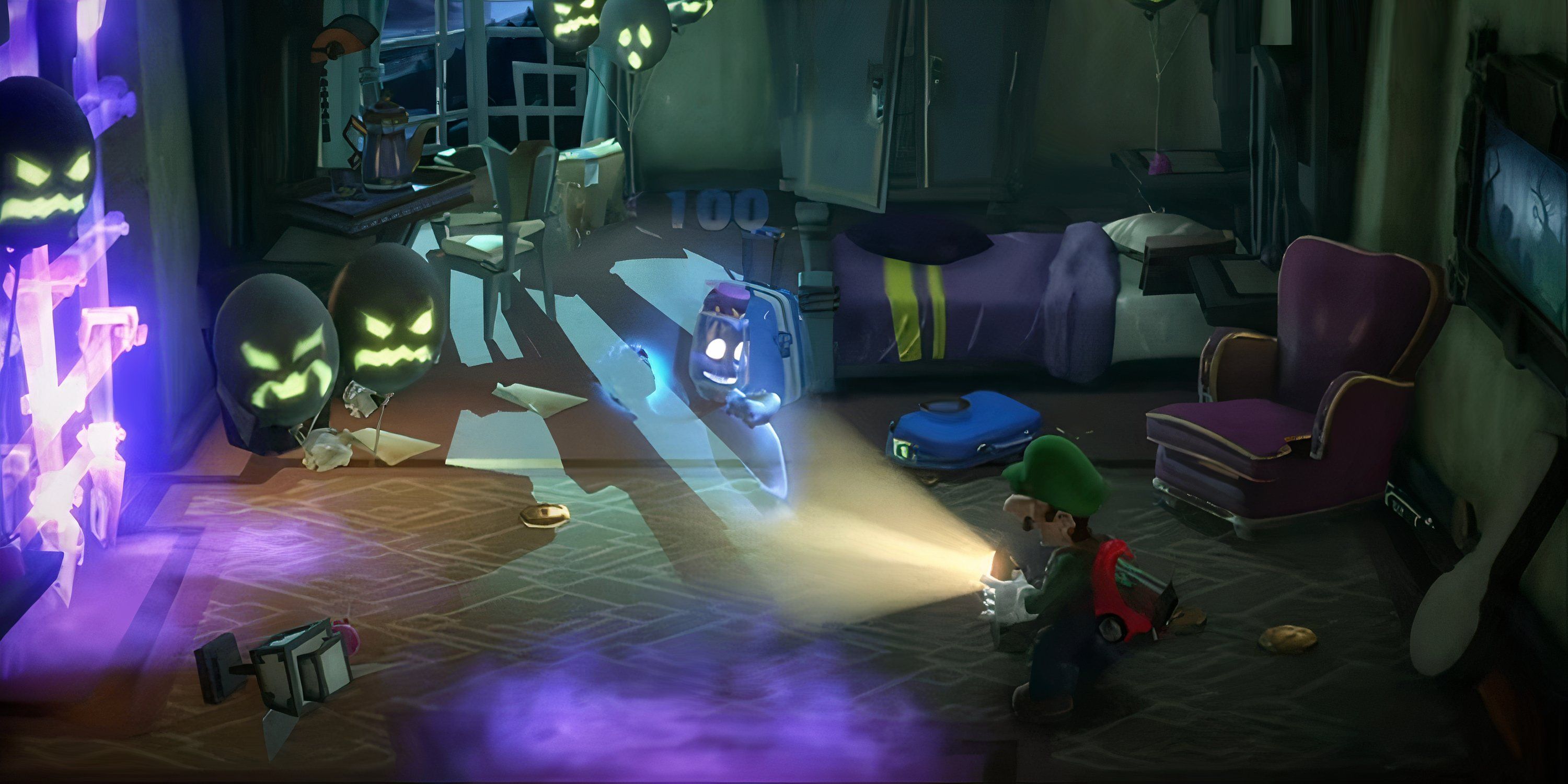 Luigi vs Ghost in Luigi Mansion 3