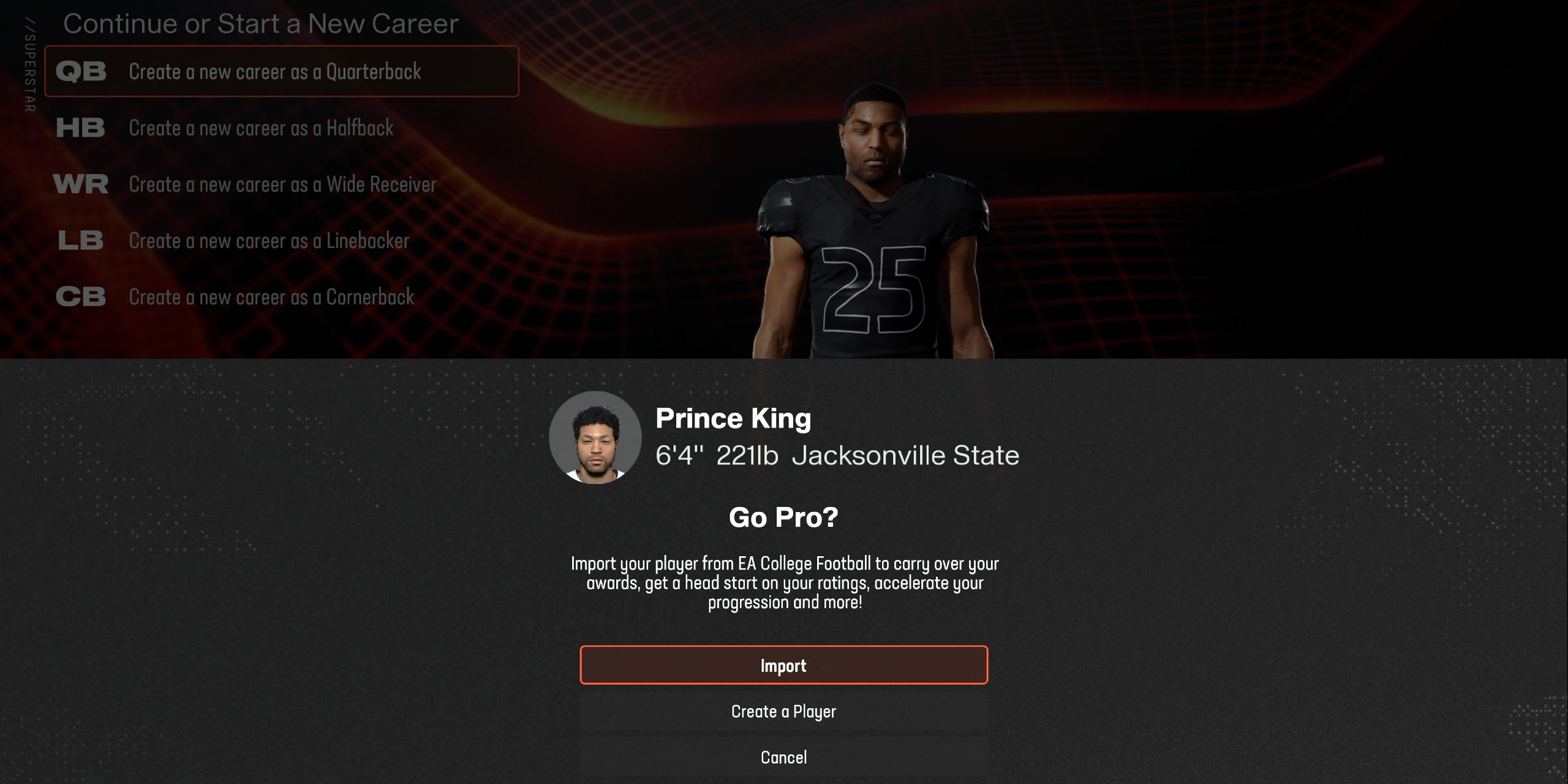 How to Import College Football 25 Players into Madden 25's Superstar Mode