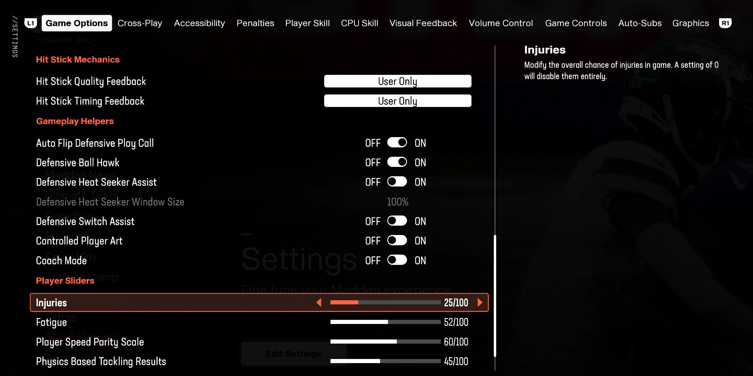 The Most Realistic Madden NFL 25 Slider Settings