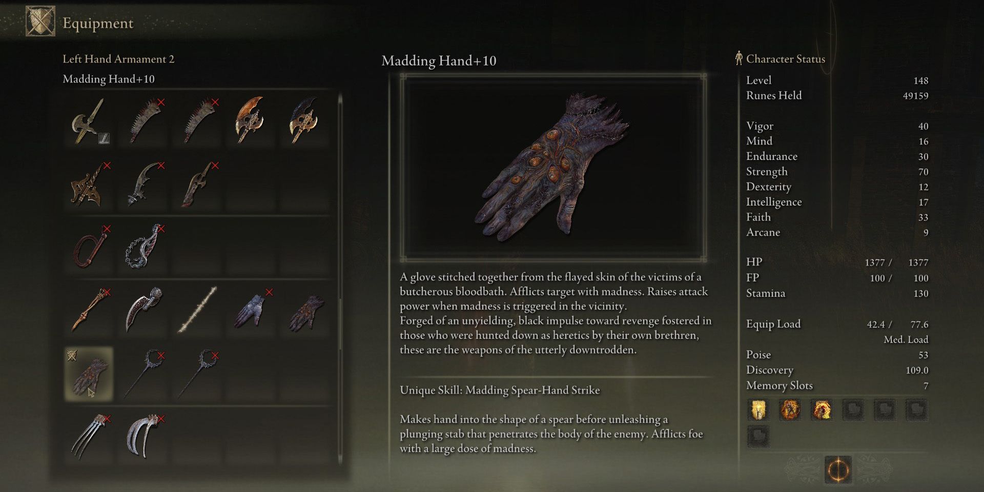 Details about the Mad Hand in the Elden Ring, Shadow of the Earth Tree