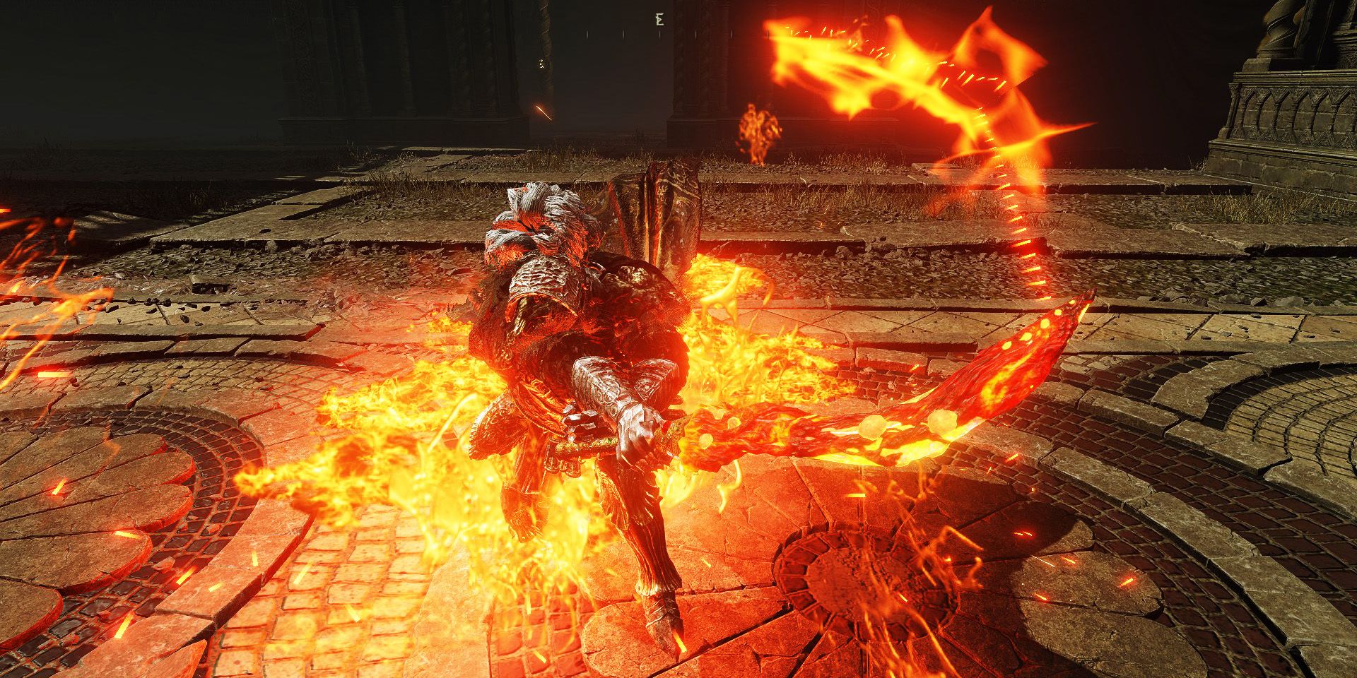 Magma blade, the player using the Magma blade in elden ring