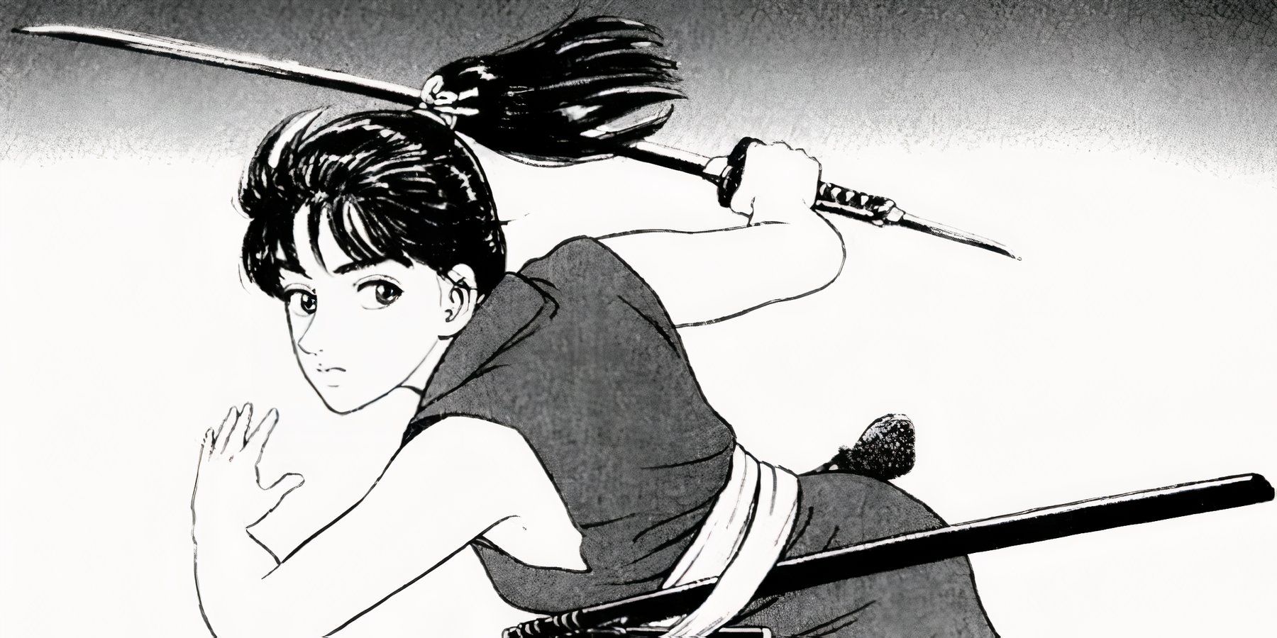 Main character Azumi, holding a sword