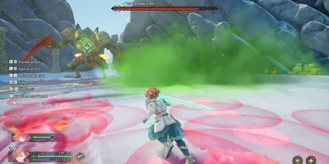 mantis ant boss using poison mist in visions of mana