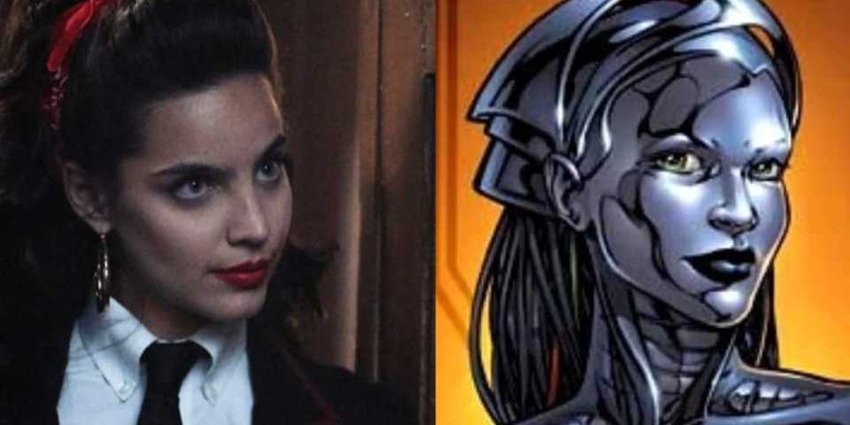 Maria-Gabriela de Faria next to a picture of The Engineer