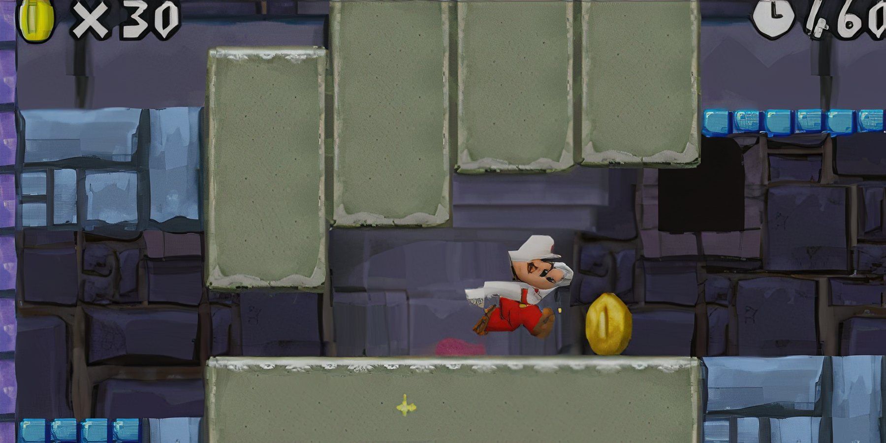 mario collecting a coin