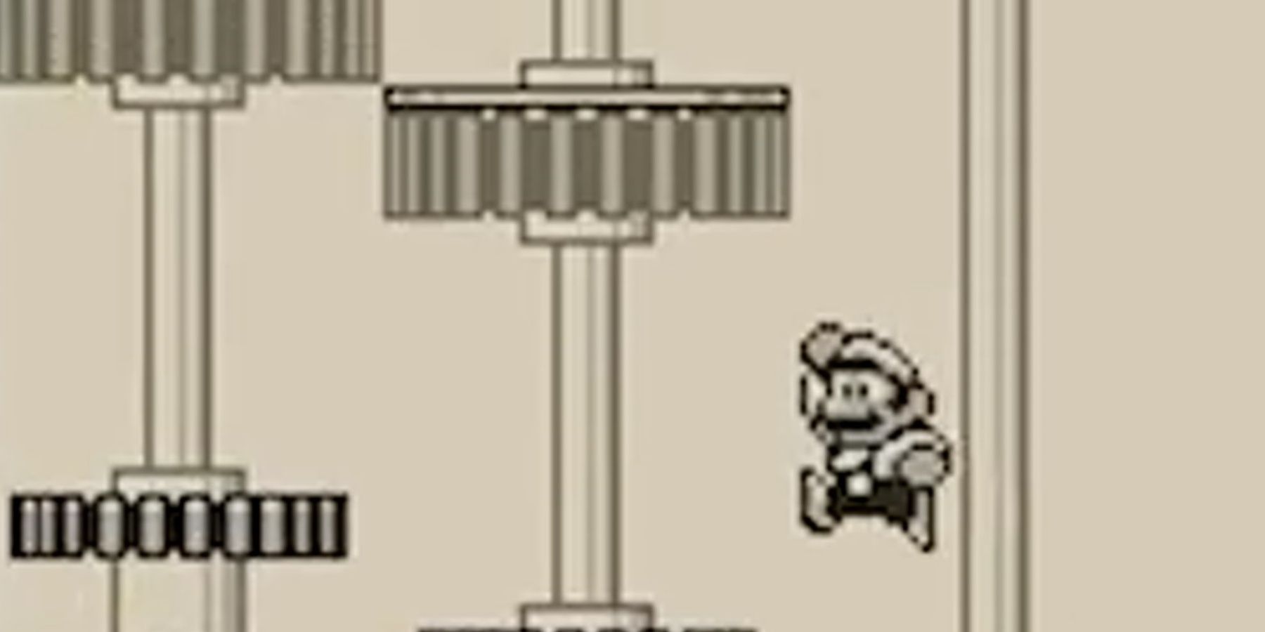 mario jumping in a level