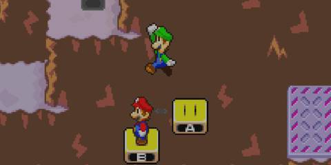 mario and luigi on platforms