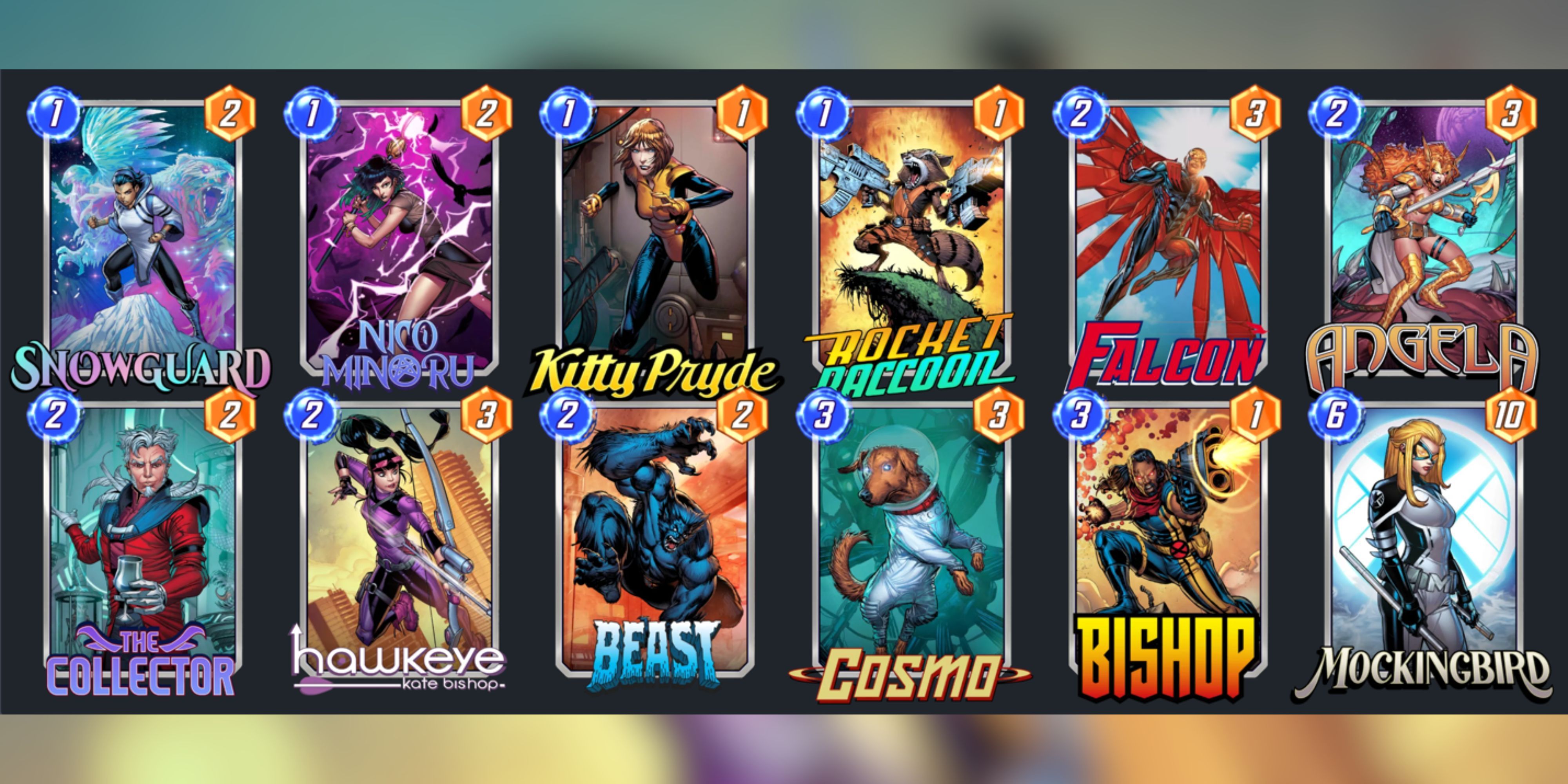 the best card lineup for Kate Bishop in Marvel Snap.