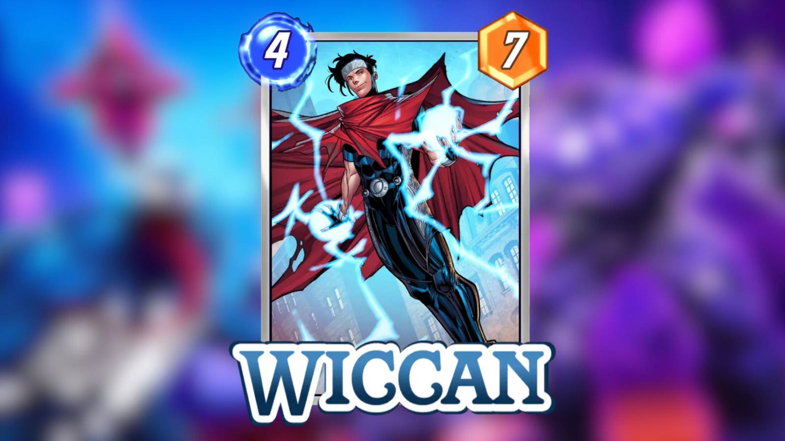 wiccan’s base card in marvel snap.