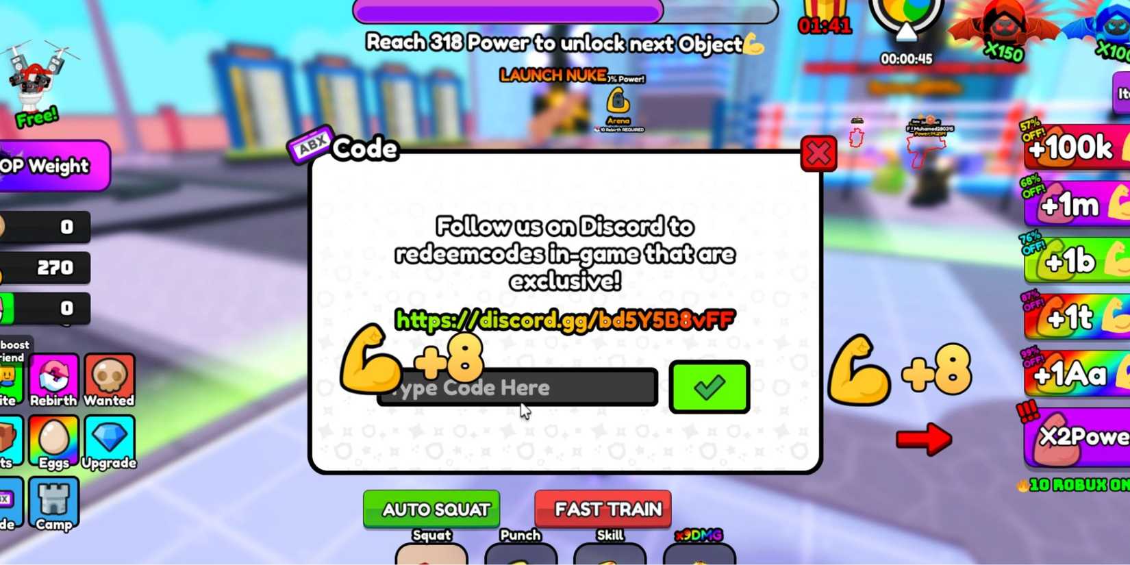 Marvel VS DC the codes tab