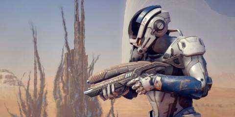 Mass Effect Andromeda Pathfinder With An Assault Rifle