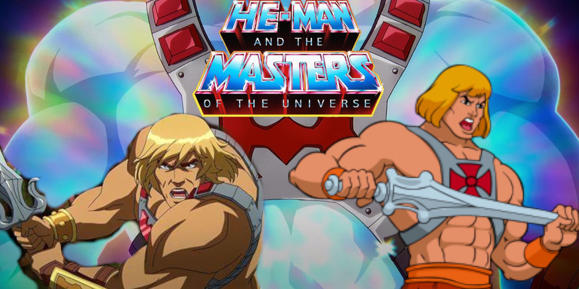 Masters of the Universe He-Man new and 80s versions