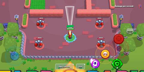 Max aiming his attack in Brawl Stars