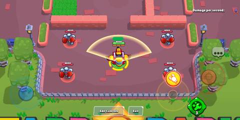 Meg aiming her Mecha's super in Brawl Stars