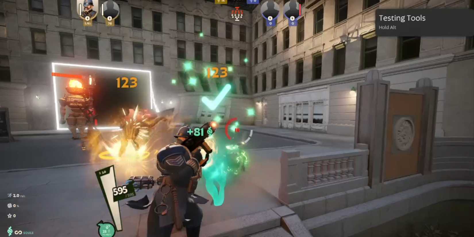 Meleeing a minion in Deadlock