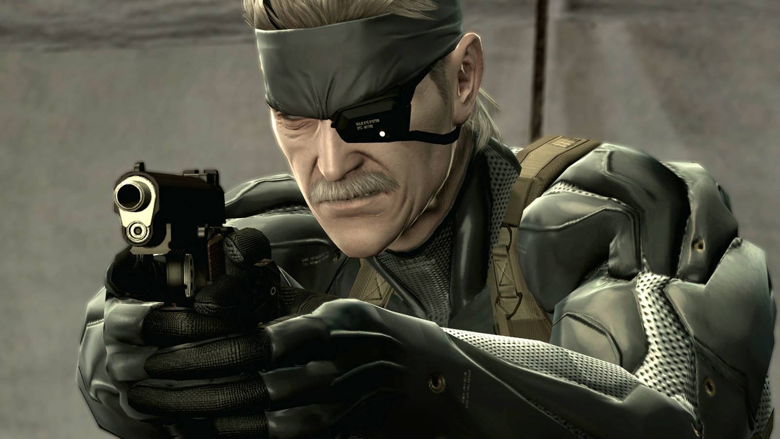 Old Snake Aiming at something off camera