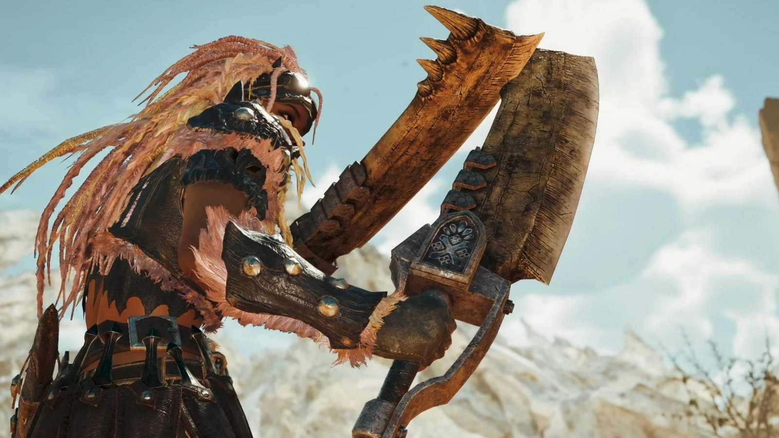 Monster Hunter Holding Dual Blades