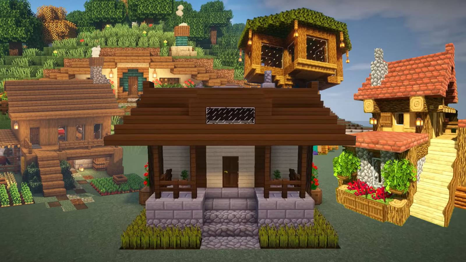Minecraft Java Round Canopy Minecraft Mansion Forest Canopy