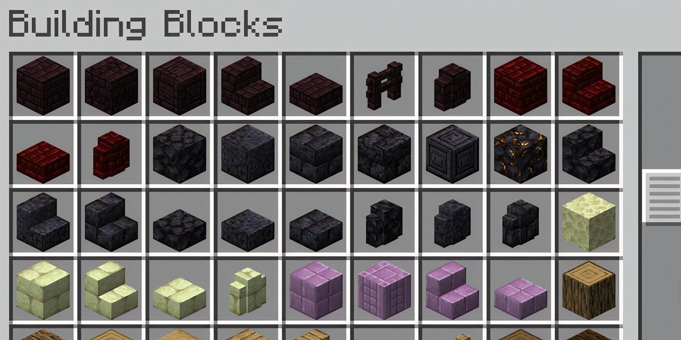 Minecraft Creative Inventory