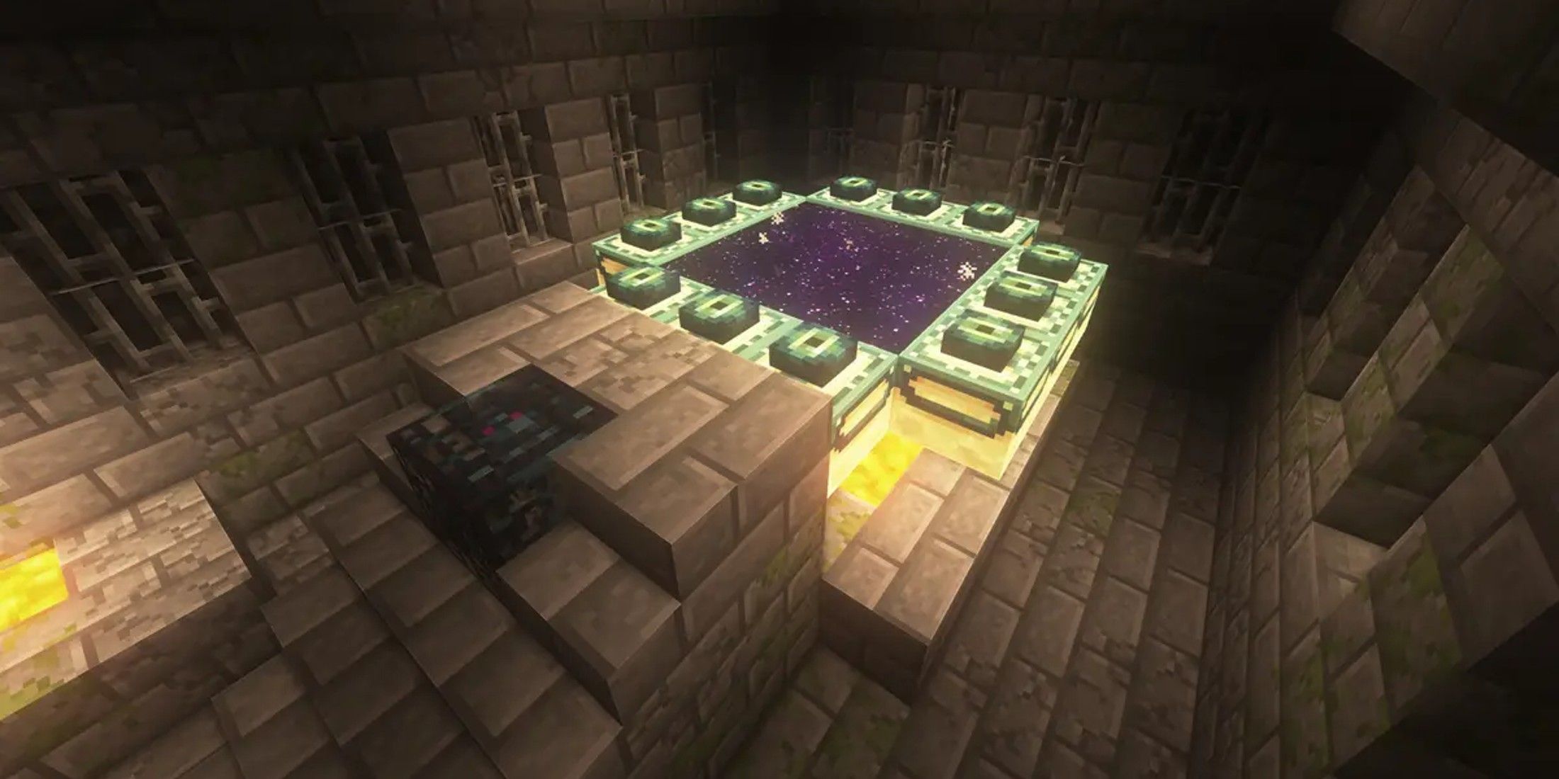 Minecraft Fan Shares Beautiful Concept of a 'Natural' End Portal Room