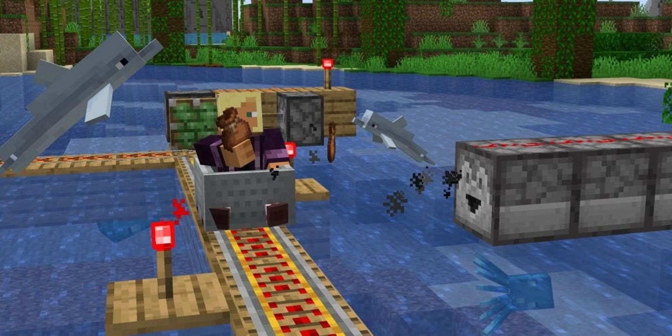 Minecraft's Mine Cart Trick Explained