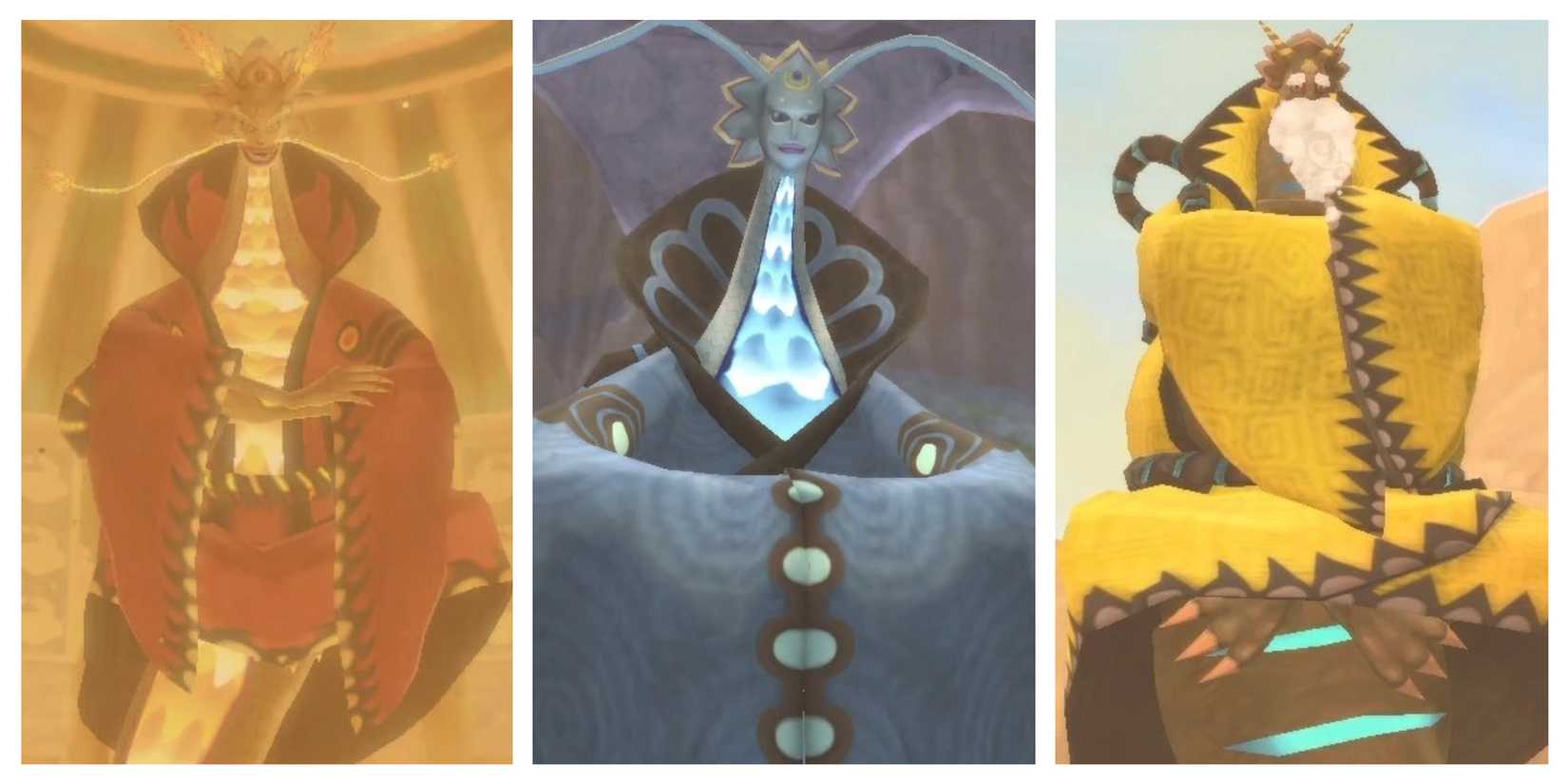 The Three Dragons from Skyward Sword