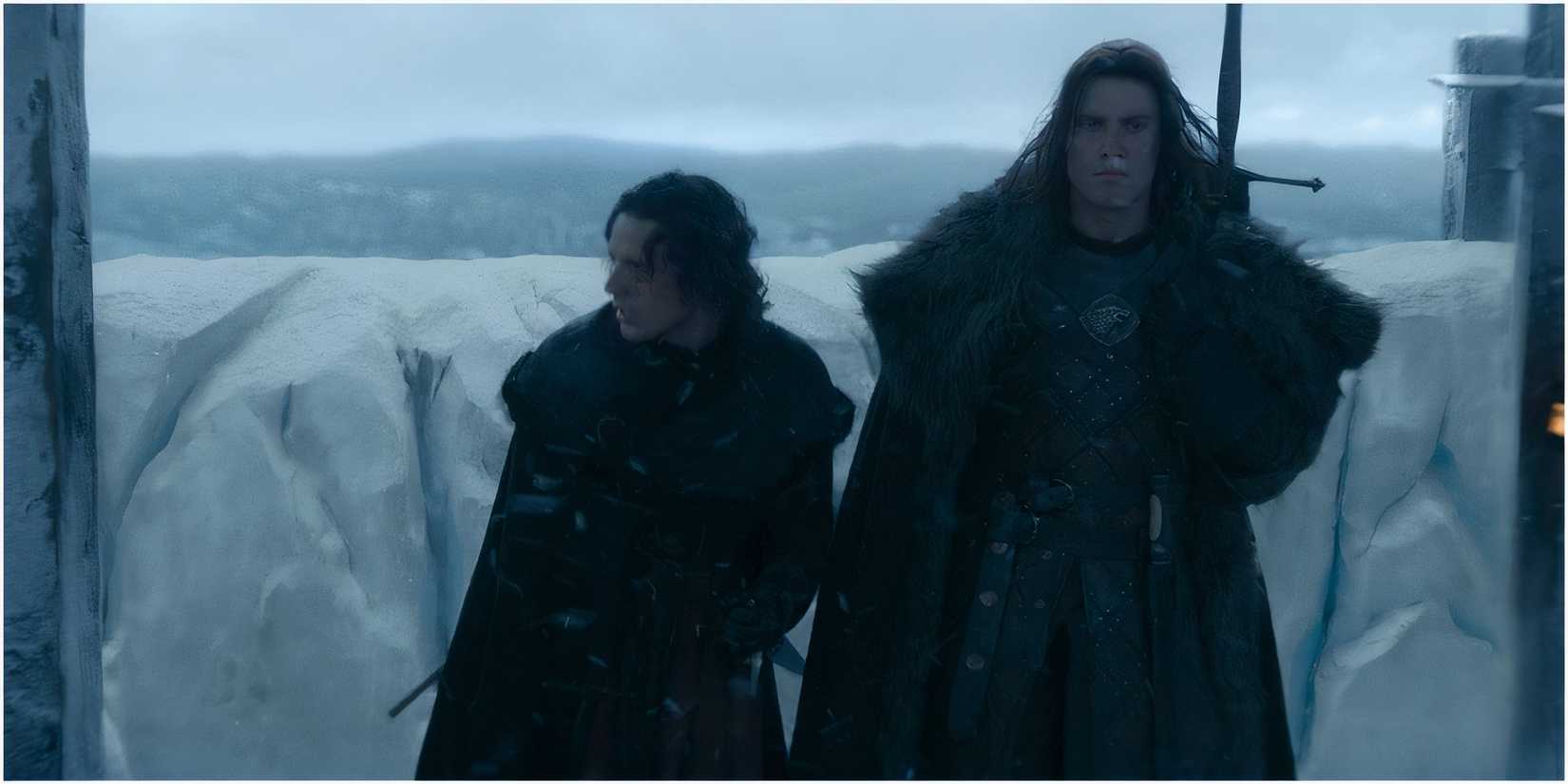 Jacaerys Velaryon and Cregan Stark in House of the Dragon.