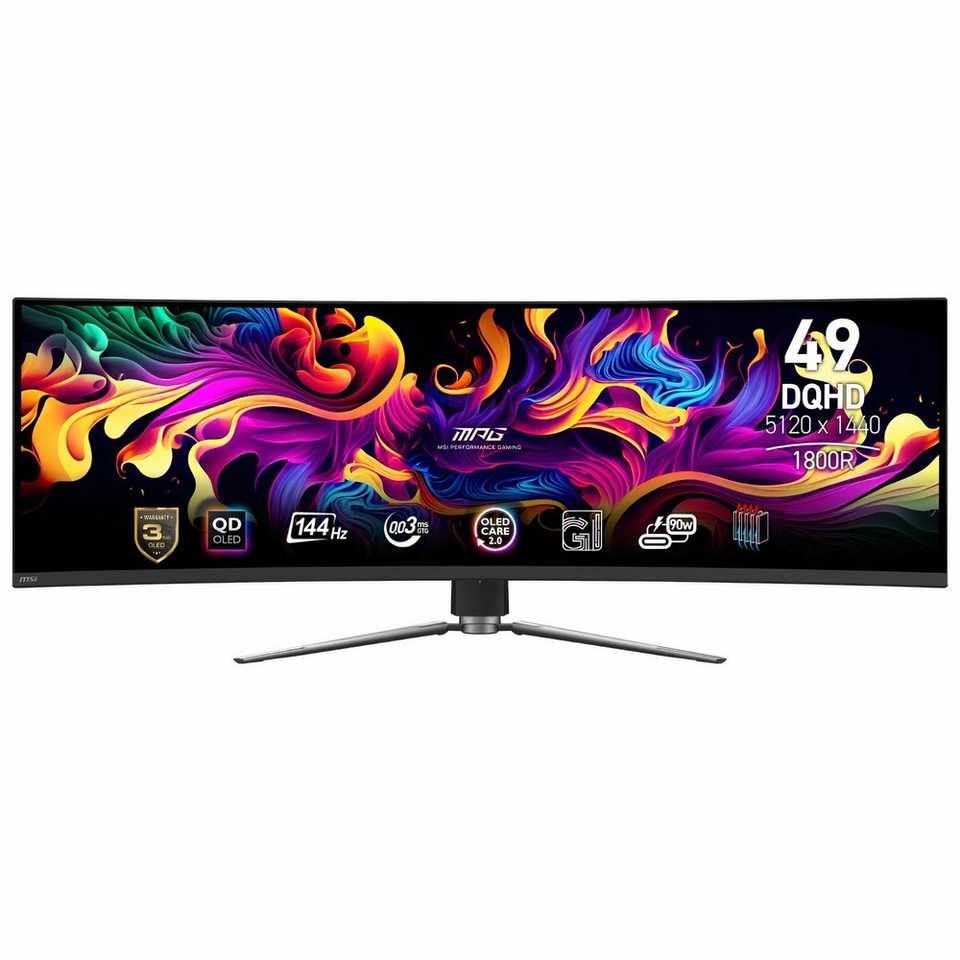MSI MPG 491CQP QD-OLED gaming monitor