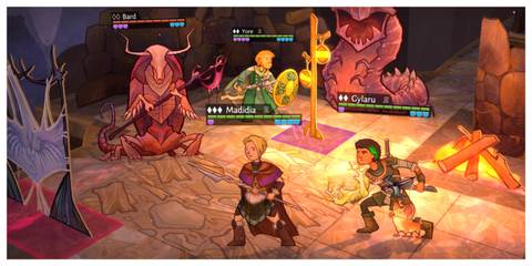 Wildermyth - Steam Screenshot (A Combat Encounter)