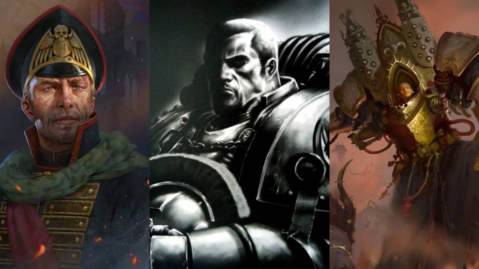 Warhammer 40K: 10 Characters That Deserve A TV Series Gaunt, Loken, and Vahl
