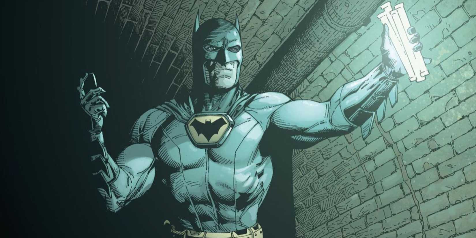 earth one batman in a sewer