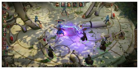 Warhammer 40,000: Rogue Trader - Steam Screenshot (A Combat Encounter)